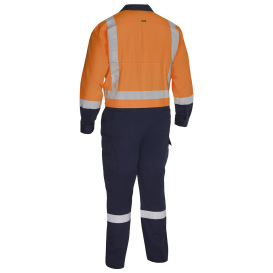 PIP 314M6369H Bisley Type R Class 2 Vented Coveralls - Orange/Navy
