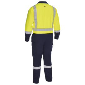 PIP 314M6369H Bisley Type R Class 2 Vented Coveralls - Yellow/Navy