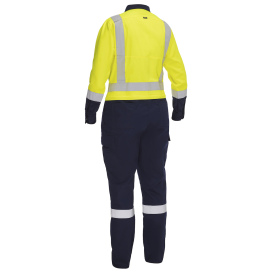 PIP 314W6369H Bisley Type R Class 2 Women\'s Vented Coveralls - Yellow/Navy