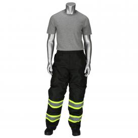 PIP 318-1780 Enhanced Visibility Ripstop Insulated Two Tone Bib Overalls - Black