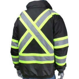 PIP 331-1745X Type O Class 1 Two-Tone X-Back Bomber Safety Jacket