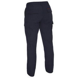 PIP 385WFRCP Bisley Dual-Certified Women's AR/FR Ripstop Industrial Cargo Pants - Navy