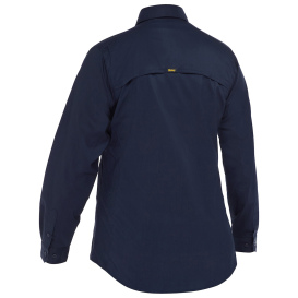 PIP 400W6490 Bisley Women\'s Long Sleeve Ripstop Work Shirt with X-Airflow - Navy