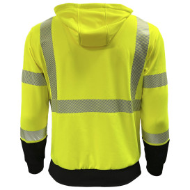 Reflective Apparel 604CT Type R Class 3 Pullover Sweatshirt - Hi-Vis Yellow/Black