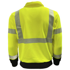 Reflective Apparel 605CT Type R Class 3 Safety Sweatshirt - Hi-Vis Yellow/Black