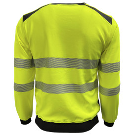 Reflective Apparel 610CT Type R Class 3 Black Bottom Safety Shirt - Yellow/Lime