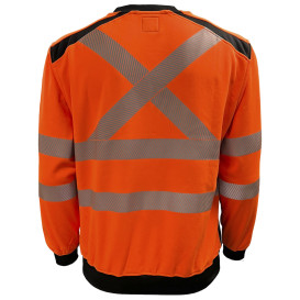 Reflective Apparel 610CX Type R Class 3 X-Back Black Bottom Safety Shirt - Orange
