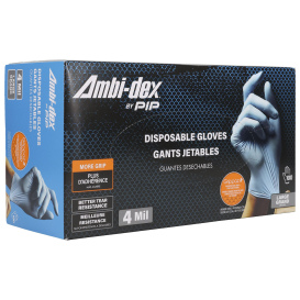 PIP 66-400 Ambi-dex Disposable Nitrile Powder Free Gloves with Grippaz Technology - 4 Mil