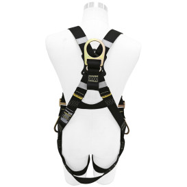 Miller H5WS1 Full-Body Welding Harness - 5 Points of Adjustment - Back and Side D-Rings - Quick-Connect Chest & Leg Buckles