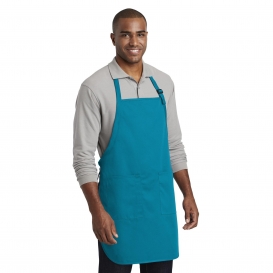 Port Authority A600 Full-Length Two-Pocket Bib Apron - Sapphire