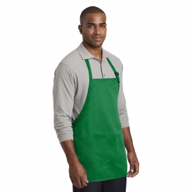 Port Authority A601 Medium-Length Two-Pocket Bib Apron - Kelly Green