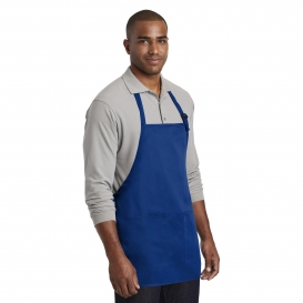 Port Authority A601 Medium-Length Two-Pocket Bib Apron - Royal