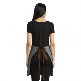 Port Authority A801 Market Half Bistro Apron - Ash Grey
