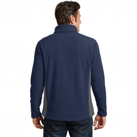 Port Authority F216 Colorblock Value Fleece Jacket - True Navy ...