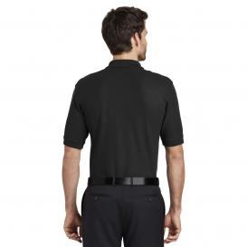 Port Authority K500ES Extended Size Silk Touch Polo - Black