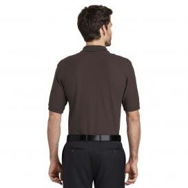 Port Authority K500ES Extended Size Silk Touch Polo - Coffee Bean