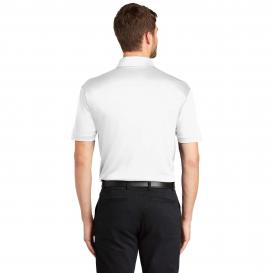 Port Authority K540P Silk Touch Performance Pocket Polo - White