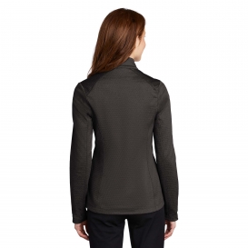 Port Authority L249 Ladies Diamond Heather Fleece Jacket - Dark Charcoal Heather