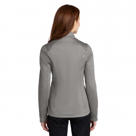 Port Authority L249 Ladies Diamond Heather Fleece Jacket - Gusty Grey Heather