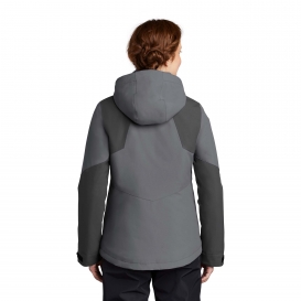 Port Authority L405 Ladies Insulated Waterproof Tech Jacket - Shadow Grey/Storm Grey