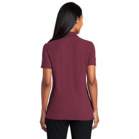Port Authority L510 Ladies Stain-Resistant Polo - Burgundy