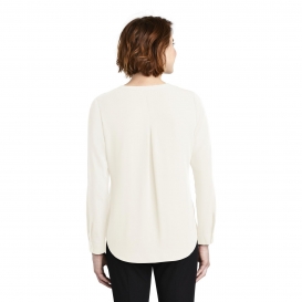Port Authority LW702 Ladies Wrap Blouse - Ivory Chiffon