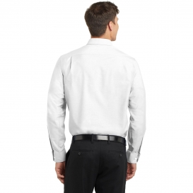 Port Authority TS658 Tall SuperPro Oxford Shirt - White