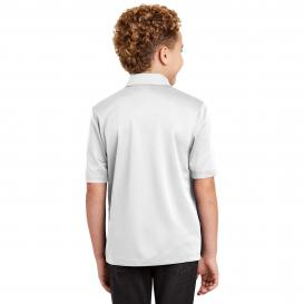 Port Authority Y540 Youth Silk Touch Performance Polo - White