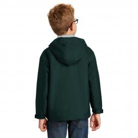 Port Authority YJP56 Youth Team Jacket - Hunter/Light Oxford