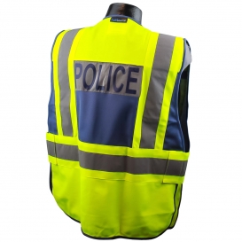 Full Source PSV-POLICE Type P Class 2 Public Safety Vest - Lime & Navy
