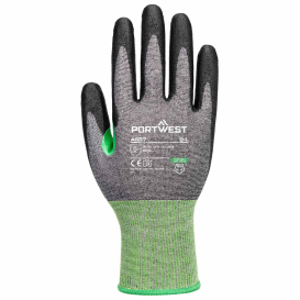 Portwest A638 CS Cut C18 PU Gloves - Gray/Black