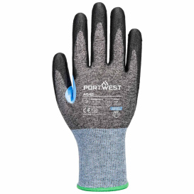 Portwest A642 PU CS Cut Gloves - Gray/Black