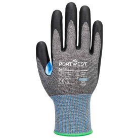 Portwest A644 Nitrile CS Cut Gloves - Gray/Black