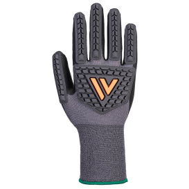 Portwest A715 Grip 15 Nitrile Impact Gloves - Black