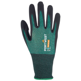 Portwest AP15 SG LR18 Micro Foam Gloves - Green/Black