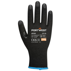 Portwest AP33 LR15 PU Touchscreen Gloves - Black