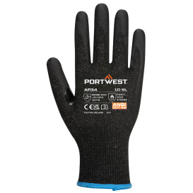 Portwest AP34 LR15 Nitrile Foam Touchscreen Gloves - Black