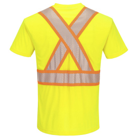 Portwest CA112 Hi-Vis X Back T-Shirt S/S - Yellow