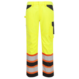 Portwest CA241YBR Hi-Vis Contrast Tape Work Pants - Yellow/Black