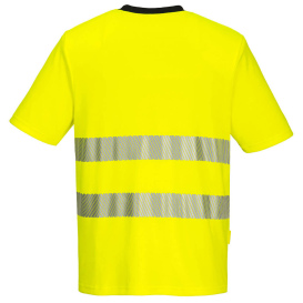 Portwest DX413 DX4 Hi-Vis Contemporary Safety Shirt - Yellow