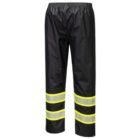 Portwest F486BKR Iona Plus Enhanced Rain Trousers - Black