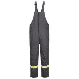 Portwest FR429GRR Bizflame 88/12 Insulated FR Winter Bib Pants - Gray
