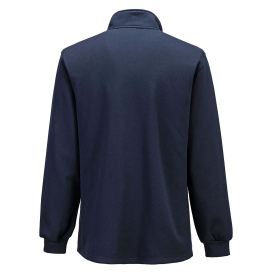 Portwest FR726 Bizflame Knit 1/4 Zipper FR Sweatshirt - Navy
