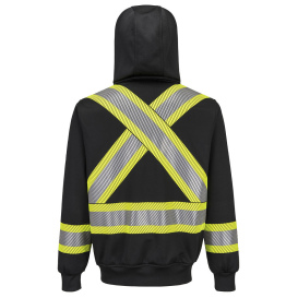 Portwest FR747 Bizflame Knit 4" X Back FR Hoodie Sweatshirt - Black