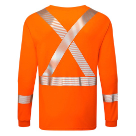 Portwest IFS662 Frontline 6.9oz Henley Long Sleeve T-Shirt - Orange
