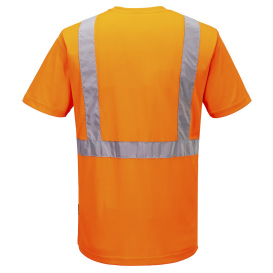 Portwest L041 Type R Class 2 Hi-Vis Lightweight Short Sleeve T-Shirt - Orange