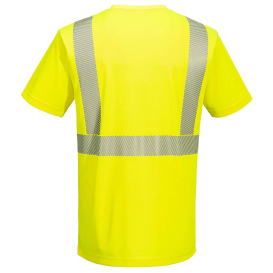 Portwest L044 Lightweight Segmented Tape Short Sleeve T-Shirt - Yellow/Lime