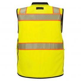 Portwest US375 Orlando Contrast Mesh Safety Vest - Yellow/Black