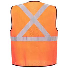 Portwest US397 Type R Class 3 Hi-Vis Tampa Mesh X-Back Safety Vest - Orange