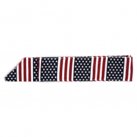 Pyramex CBD12PKSTAR Cooling Bandana with Tie Closure - Stars & Stripes